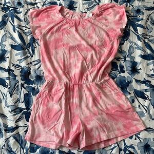 NWT Gap Kids Pink tie dye romper